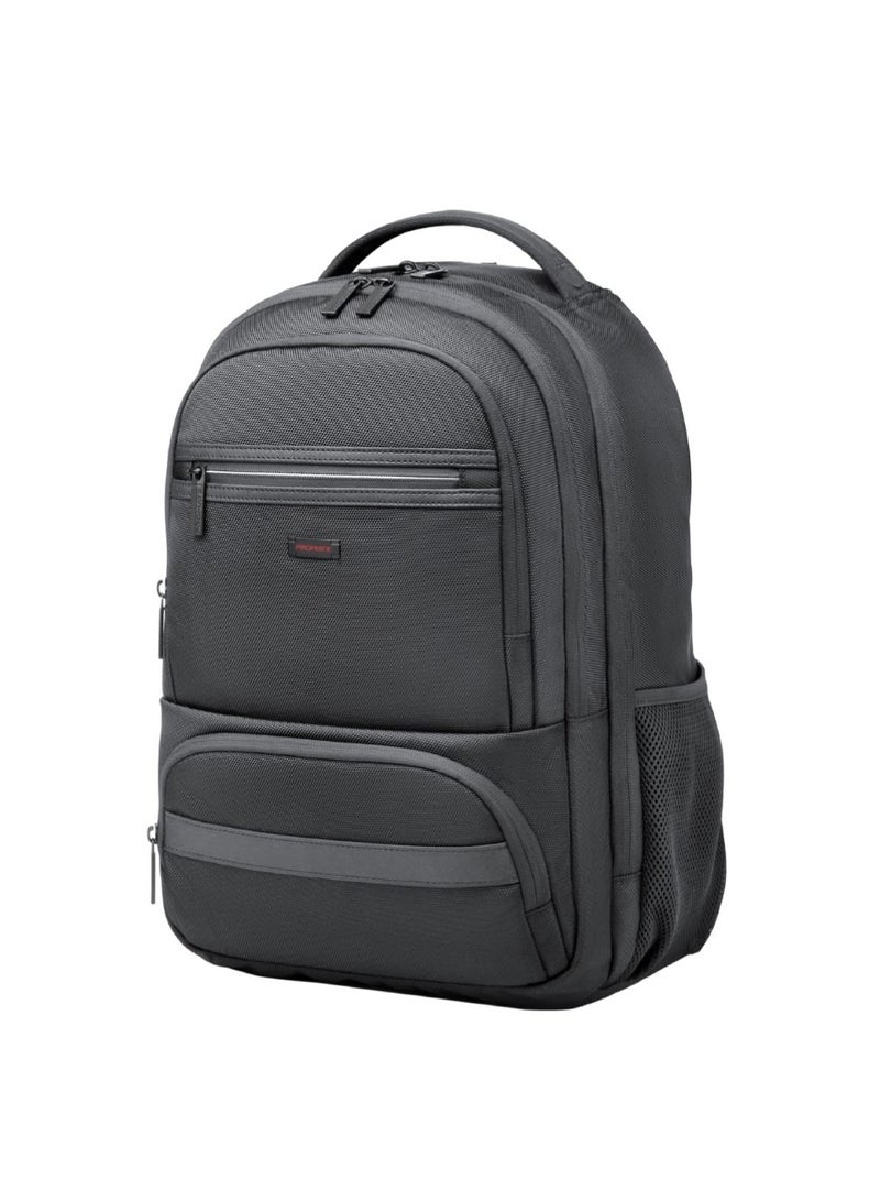 بروميت Promate High-Capacity  Bag, Lightweight 15.6-inch Laptop Backpack with Dual Secure Zippers, Adjustable Straps, Water Resistance, and Durable Finish for MacBook Air, iPad, Dell XPS 13, ElitePack-Go Black  - Image 1