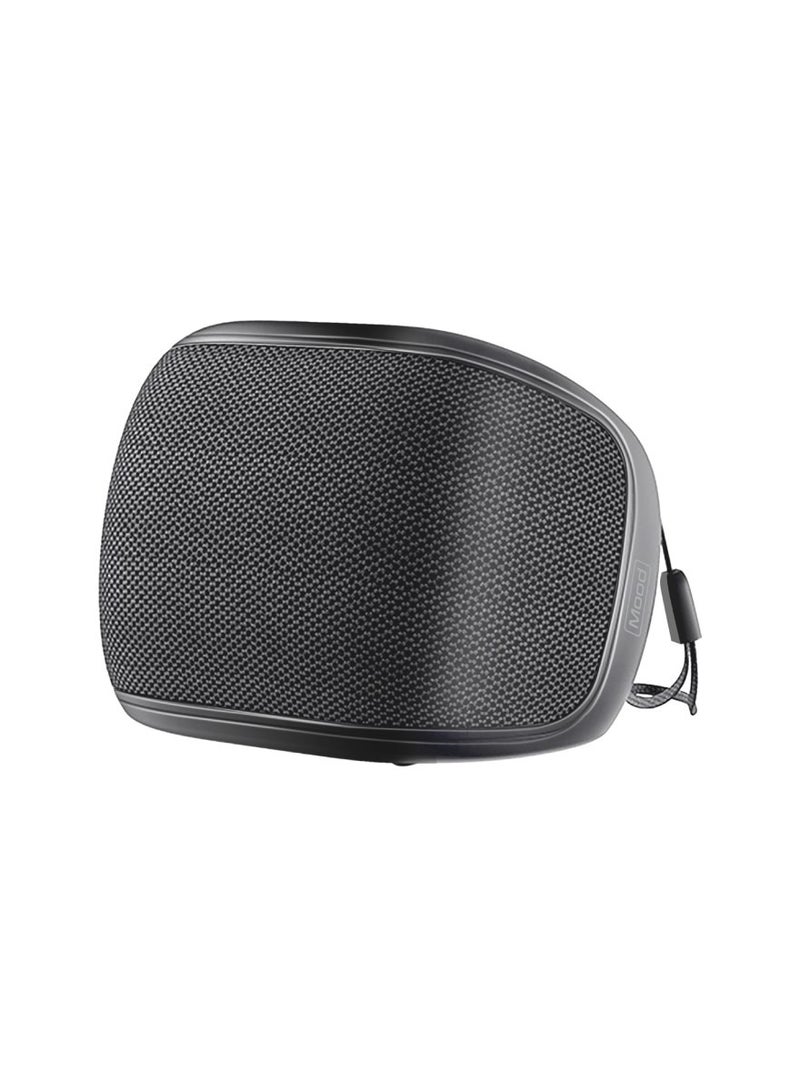 PROMATE Promate Bluetooth Speaker, 5W True Wireless IPX4 Water Resistant Portable Speaker with HD Sound, Long 24H Playtime, USB Flash Port, AUX Port and TF Card Slot for iPhone 15, iPad, iPod,Galaxy S23, Mood MOOD.BLACK Black - Image 1