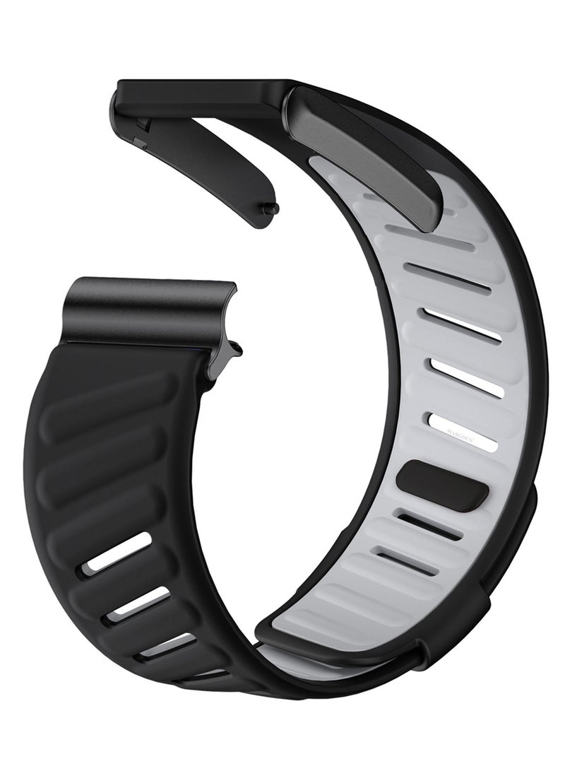 MARGOUN Sports Strap Compatible with Whoop 4.0 Soft and Breathable Silicone Strap Adjustable Replacement Wristbands for Whoop 4.0 Band - Black black  - Image 1
