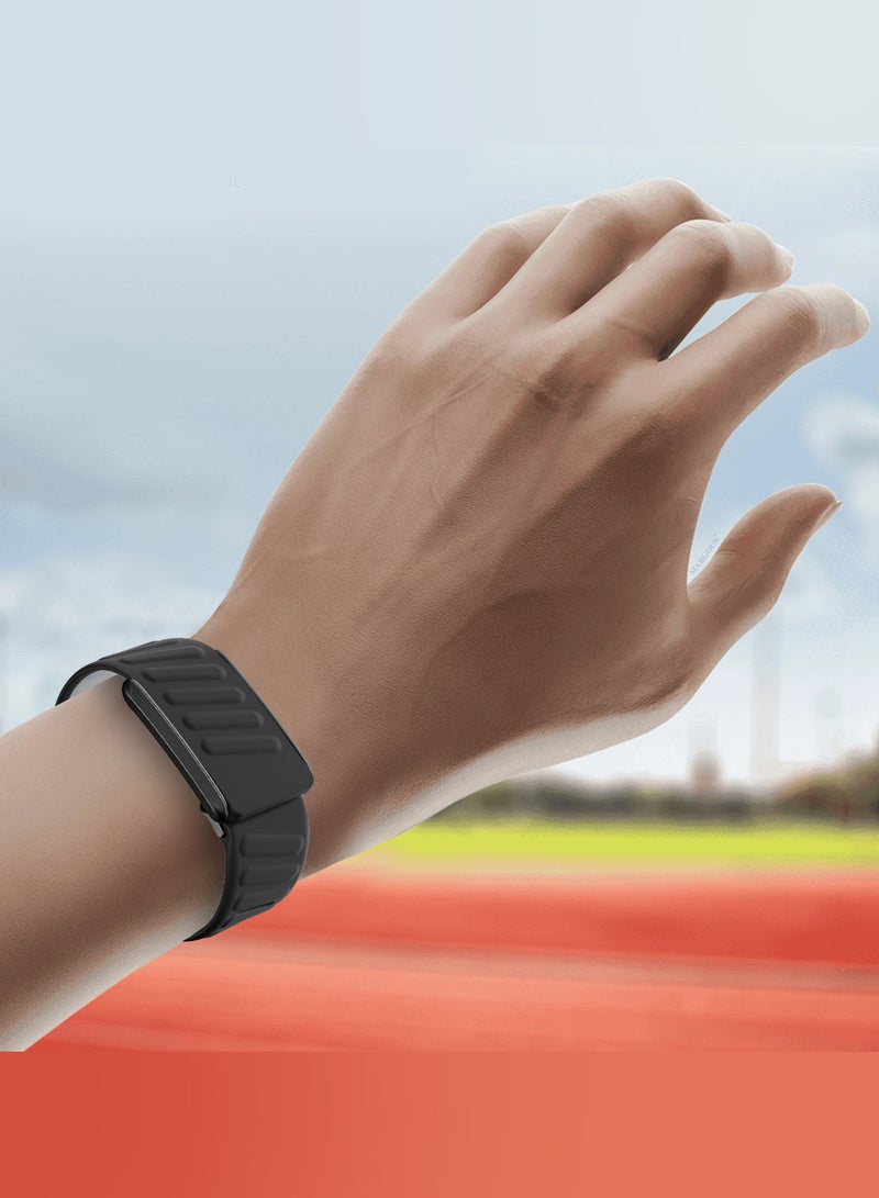 MARGOUN Sports Strap Compatible with Whoop 4.0 Soft and Breathable Silicone Strap Adjustable Replacement Wristbands for Whoop 4.0 Band - Black black  - Image 5
