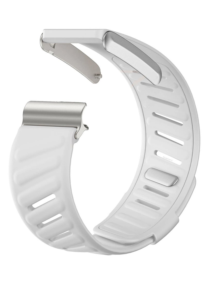MARGOUN Sports Strap Compatible with Whoop 4.0 Soft and Breathable Silicone Strap Adjustable Replacement Wristbands for Whoop 4.0 Band - White white  - Image 1