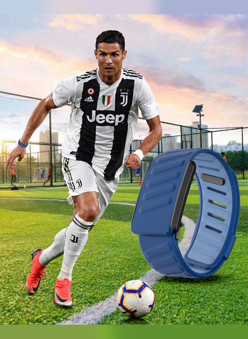 MARGOUN Sports Strap Compatible with Whoop 4.0 Soft and Breathable Silicone Strap Adjustable Replacement Wristbands for Whoop 4.0 Band -Blue blue  - Image 5
