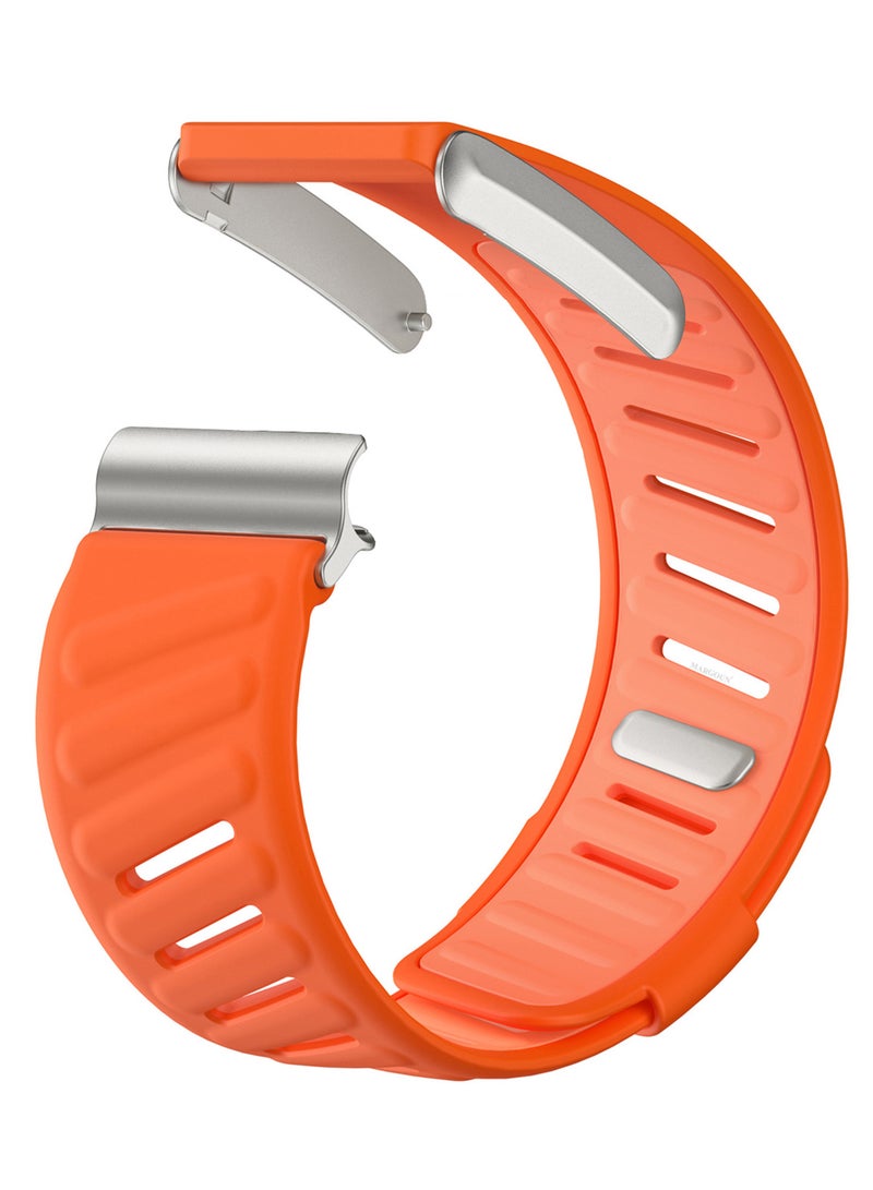 MARGOUN Sports Strap Compatible with Whoop 4.0 Soft and Breathable Silicone Strap Adjustable Replacement Wristbands for Whoop 4.0 Band - Orange orange  - Image 1
