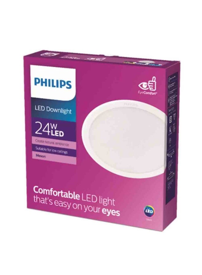 فيليبس Meson LED Recessed Downlight 24W 3000K 200mm - White 9 x 3.5 x 7cm  - Image 4