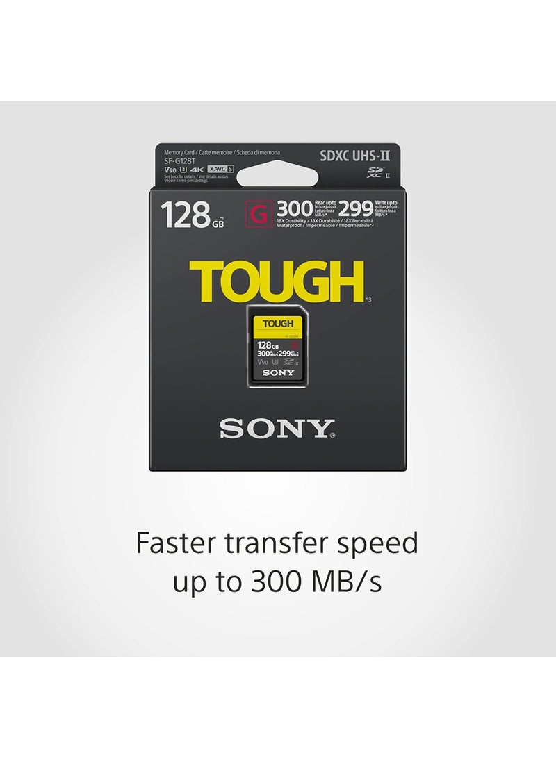 سوني SF-G128T/T1 128GB UHS-II Tough G Series SDXC Memory Card 128 GB - Image 2