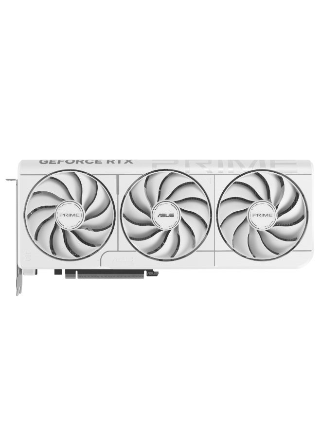 ASUS Prime RTX 5070 OC White 12GB GDDR7 Graphics Card, 2587MHz Boost, 192-Bit, PCIe 4.0, Triple Fan, DLSS 4, Ray Tracing, 1x HDMI 2.1b, 3x DP 2.1, 16-Pin Power, 750W PSU, SFF Ready, 90YV0M19-M0NA00 White  - Image 3