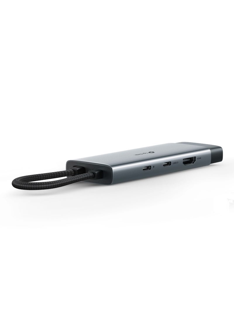 TP-LINK USB Type-C 7 in 1 Hub|4K Ultra HD Media Display|SD & microSD UHS-I | Powerful 100W Fast Charging|5 Gbps SuperSpeed Data Transfer | Plug & Play| Windows 11/10/8.1/8/7, Linux OS, iPadOS, iOS, Android Grey - Image 2