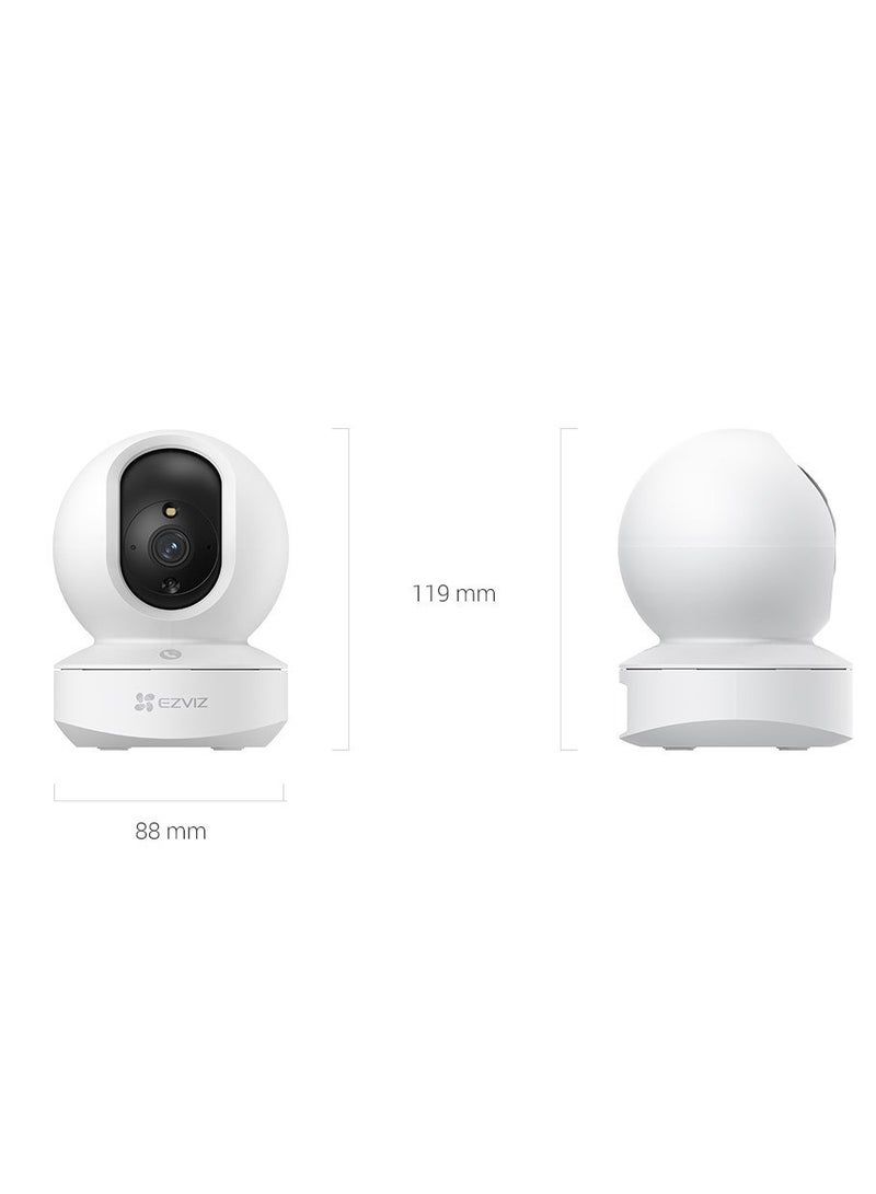TY1 Pro 4K UHD Smart Wi-Fi Pan & Tilt Indoor Security Camera – AI Human Detection, Color Night Vision, 360° Auto Tracking, 2-Way Audio, Dual-Band Wi-Fi 6, H.265 Video Compression, Type-C Power, Supports 512GB microSD & Cloud Storage, Privacy Mode, Motion Alerts – Home Surveillance Camera