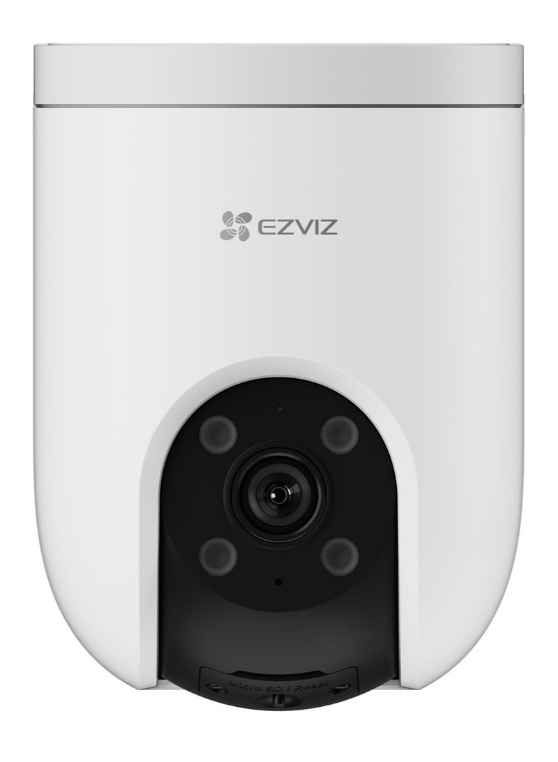 H8c Pro 4K Outdoor Pan & Tilt Wi-Fi Security Camera | 8MP Ultra HD 4K Video, 360° Rotation, AI Human & Vehicle Detection, Auto-Zoom Tracking, Color Night Vision, Two-Way Audio, Active Defense with Siren & Strobe Light, Weatherproof IP65, MicroSD up to 512GB, Alexa & Google Assistant Compatible