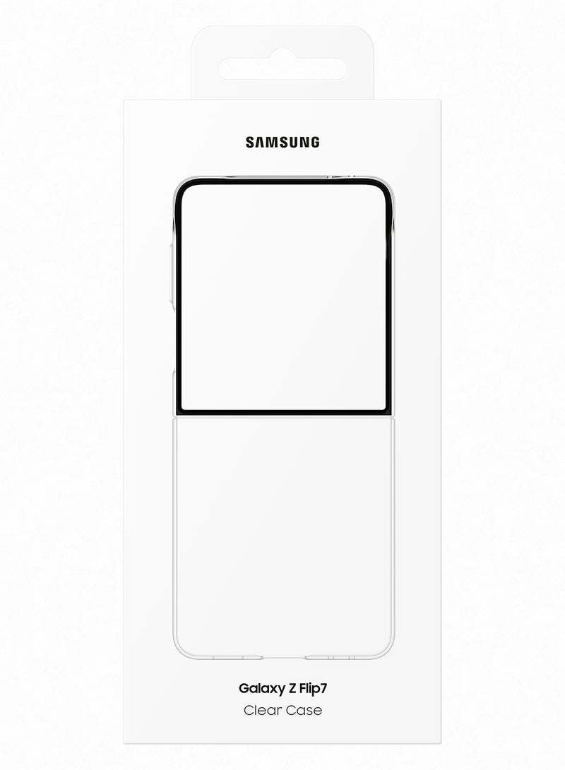 Samsung Galaxy Z Flip7 Clear Case - Transparent - Image 1