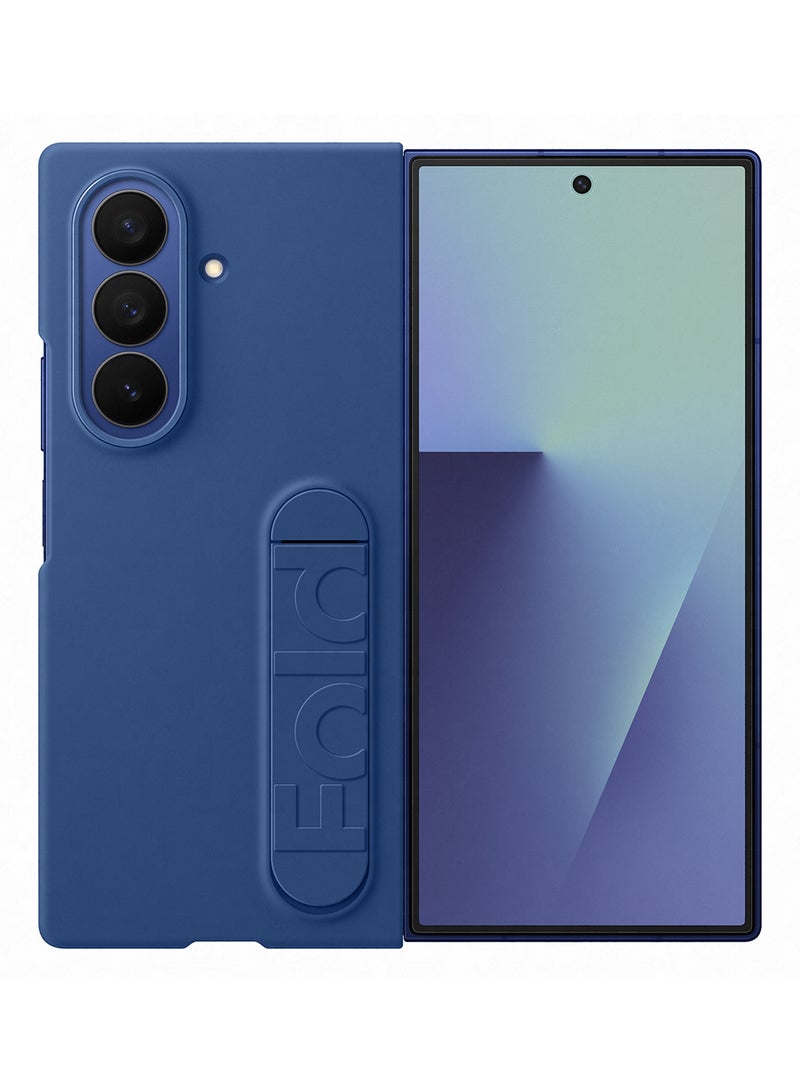 Samsung Galaxy Z Fold7 Silicone Grip Case - Blue - Image 2