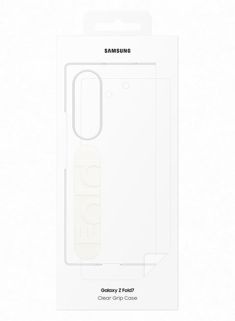 Galaxy Z Fold7 Silicone Grip Case - Transparent