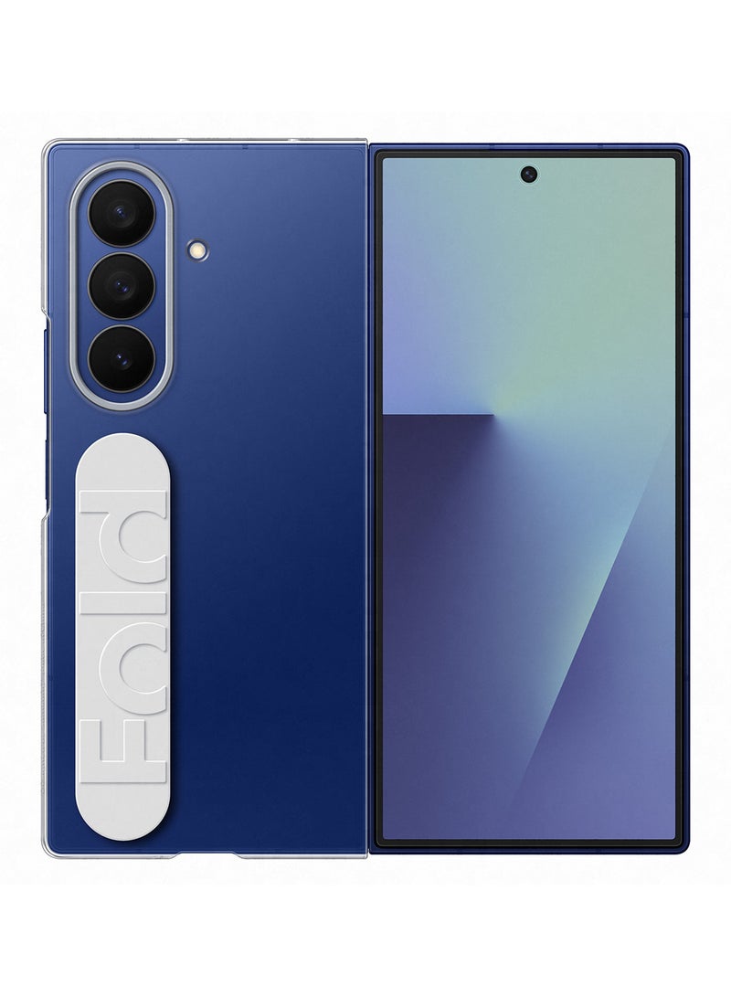 Samsung Galaxy Z Fold7 Silicone Grip Case - Transparent  - Image 3
