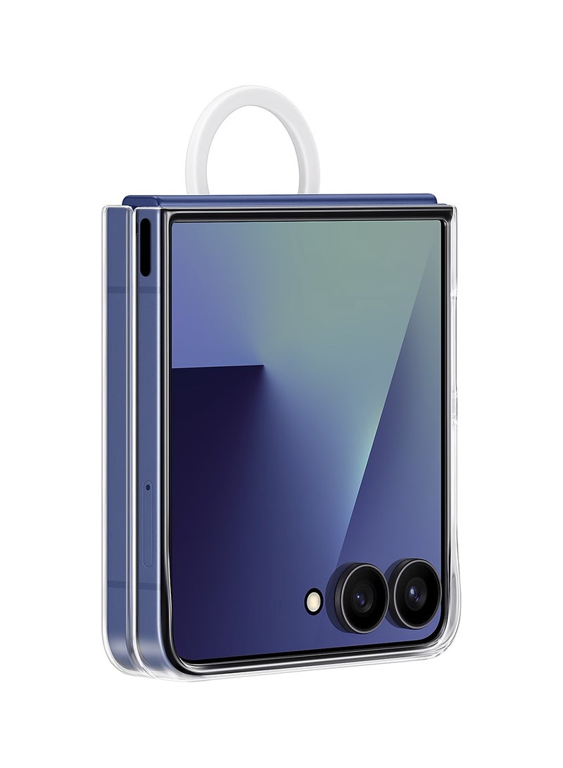 Samsung Galaxy Z Flip7 Silicone Ring Case - Transparent  - Image 1