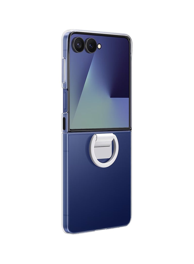 Samsung Galaxy Z Flip7 Silicone Ring Case - Transparent  - Image 4