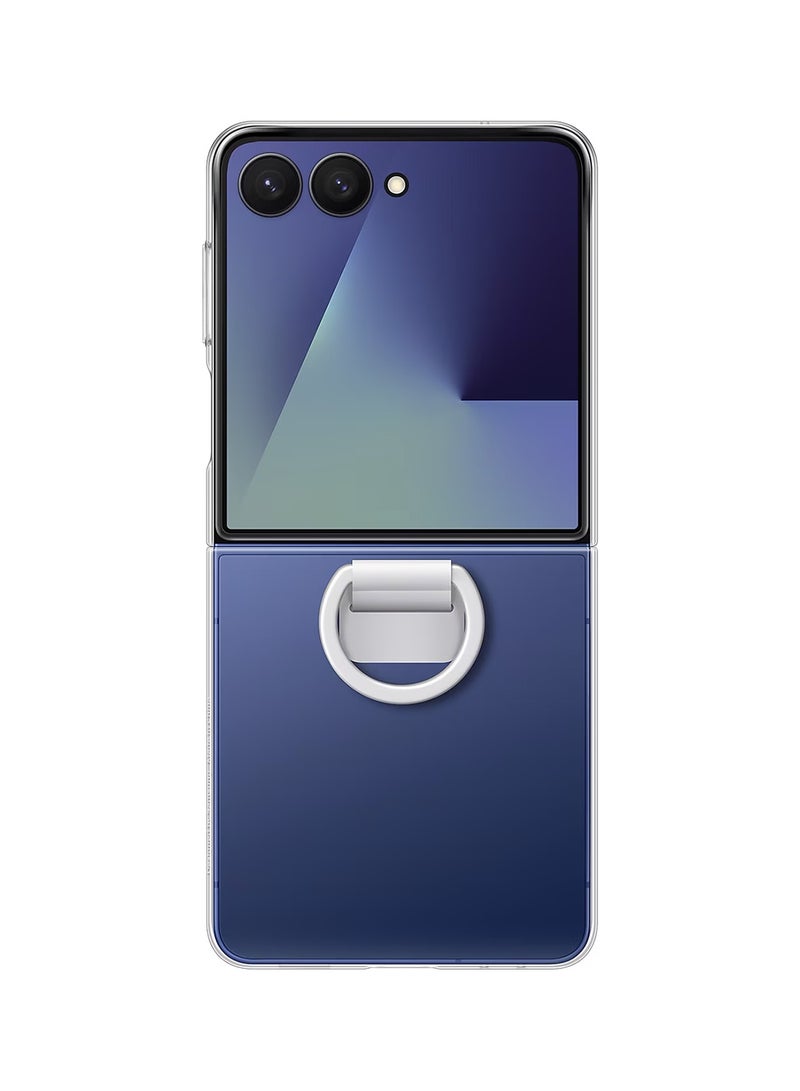 Samsung Galaxy Z Flip7 Silicone Ring Case - Transparent  - Image 3