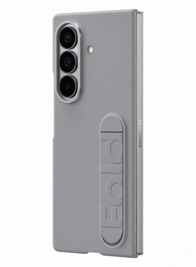 Samsung Galaxy Z Fold7 Silicone Grip Case - Gray  - Image 4