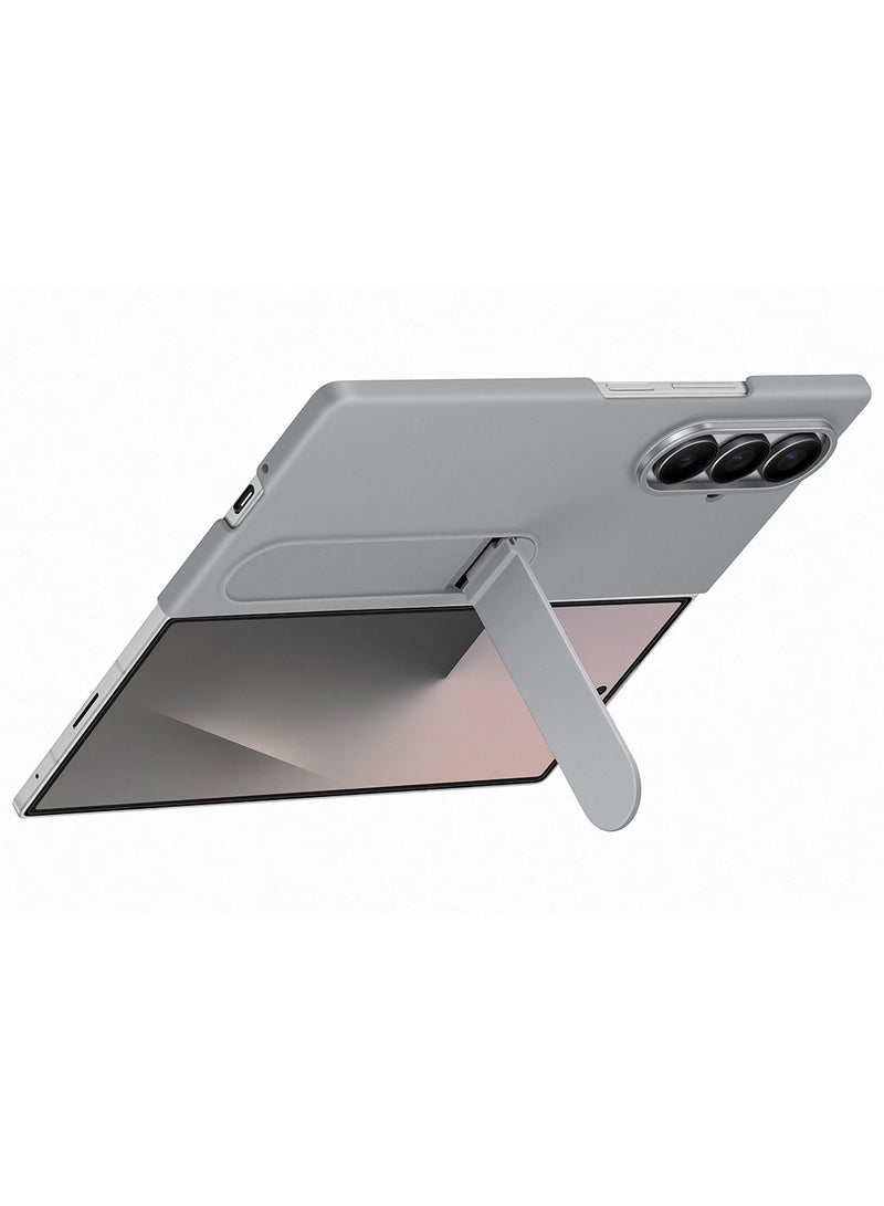 Samsung Galaxy Z Fold7 Silicone Grip Case - Gray  - Image 5