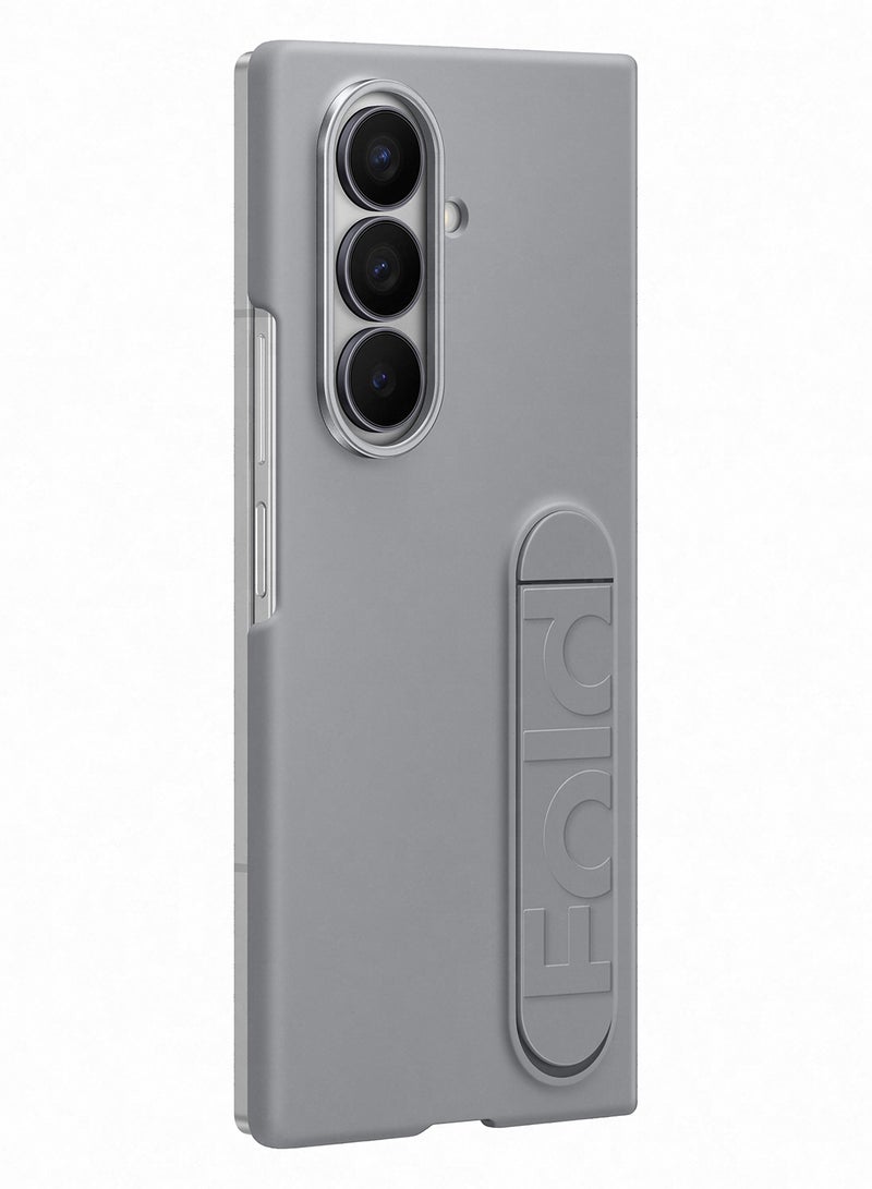 Samsung Galaxy Z Fold7 Silicone Grip Case - Gray  - Image 3