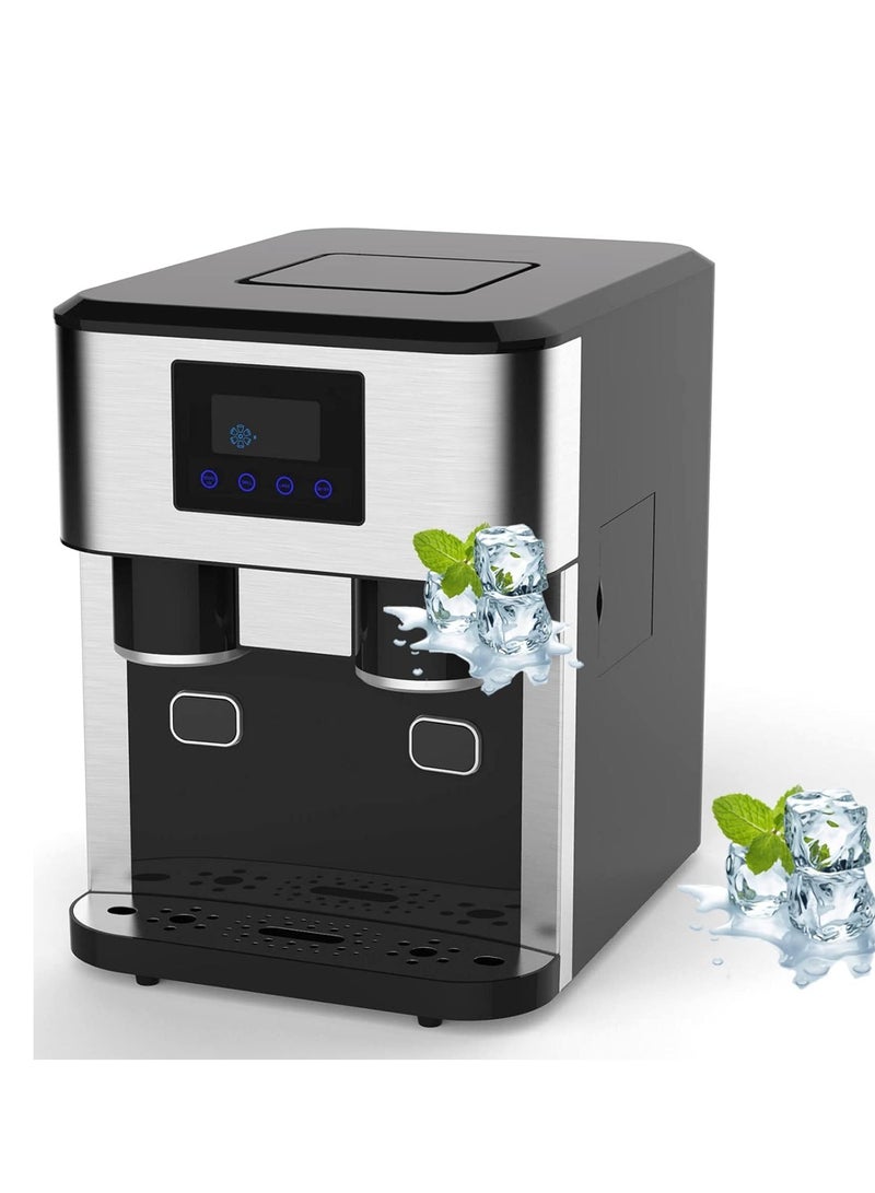 دي إل سي  3-in-1 Ice Maker Machine Fast Ice Cubes, Crushed Ice & Cold Water – 18KG/24H, 150W Portable Automatic Ice Maker for Home, Office & Party 1800 ml 150 W 37563 Black  - Image 2