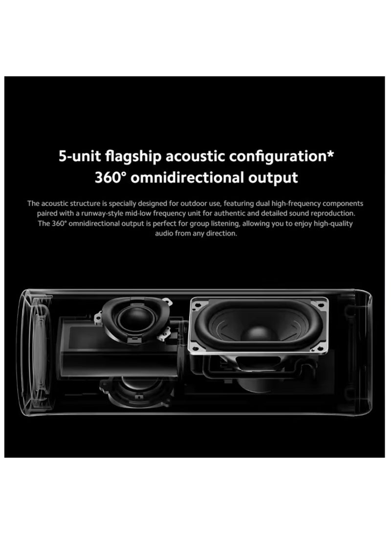 Xiaomi Bluetooth Speaker ASM02A Bluetooth 5.3 LHDC 5.0 HyperOS IP67 93dB 40W Battery life Outdoor Portable Sound Mi Home APP ASM02A Black - Image 5