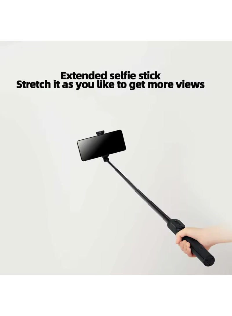 Xiaomi Zoom Stand Selfie Stick 2 Tripod Selfie Stick Bluetooth-compatible Remote 360° Rotatable Foldable Extendable Monopod - Black - Image 2
