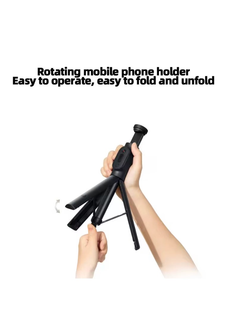 Xiaomi Zoom Stand Selfie Stick 2 Tripod Selfie Stick Bluetooth-compatible Remote 360° Rotatable Foldable Extendable Monopod - Black - Image 5