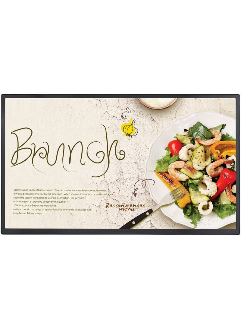 LG 32SM5J-B 32-Inch FHD IPS Smart Digital Signage Display, WebOS 6.0 Platform, 400nit Brightness, 60Hz Refresh Rate, 10ms Response Time, 16:9 Aspect Ratio, 16.7 Million Colors, Built-in Speakers, 24/7 Operation, Multiple Connectivity (HDMI, USB, LAN, RS232), Mount Included, Black Black - Image 1