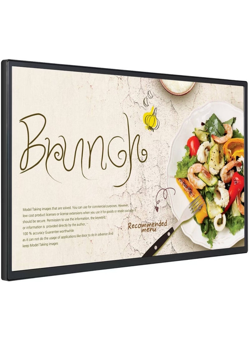 LG 32SM5J-B 32-Inch FHD IPS Smart Digital Signage Display, WebOS 6.0 Platform, 400nit Brightness, 60Hz Refresh Rate, 10ms Response Time, 16:9 Aspect Ratio, 16.7 Million Colors, Built-in Speakers, 24/7 Operation, Multiple Connectivity (HDMI, USB, LAN, RS232), Mount Included, Black Black - Image 3