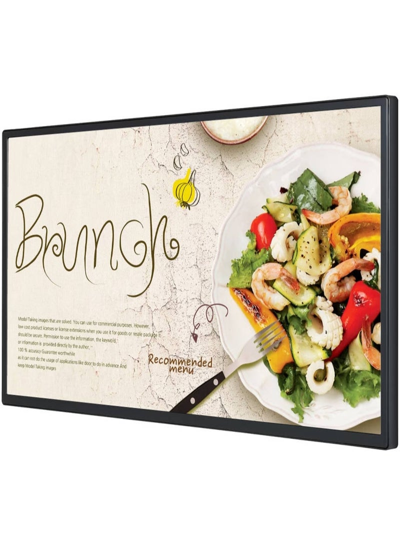 LG 32SM5J-B 32-Inch FHD IPS Smart Digital Signage Display, WebOS 6.0 Platform, 400nit Brightness, 60Hz Refresh Rate, 10ms Response Time, 16:9 Aspect Ratio, 16.7 Million Colors, Built-in Speakers, 24/7 Operation, Multiple Connectivity (HDMI, USB, LAN, RS232), Mount Included, Black Black - Image 2