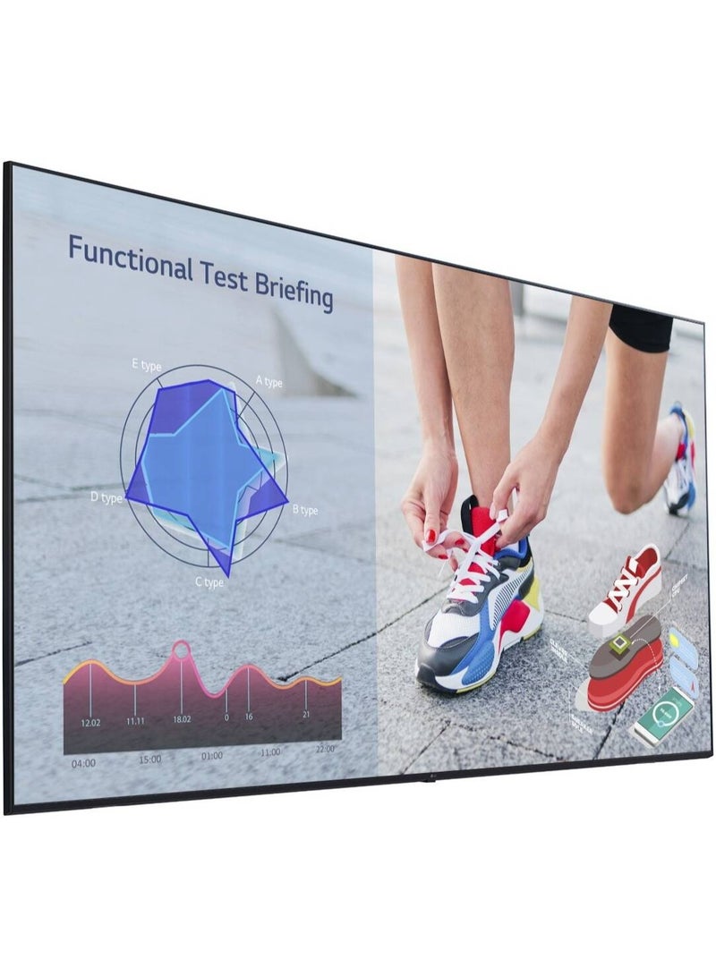 LG 86UL3J 86" 4K UHD Digital Signage, ADS Panel, webOS 6.0, 10-Bit 1.07B Colors, 8ms, Built-In Speakers, Mount Included, HDMI/USB/LAN, Black Black - Image 3