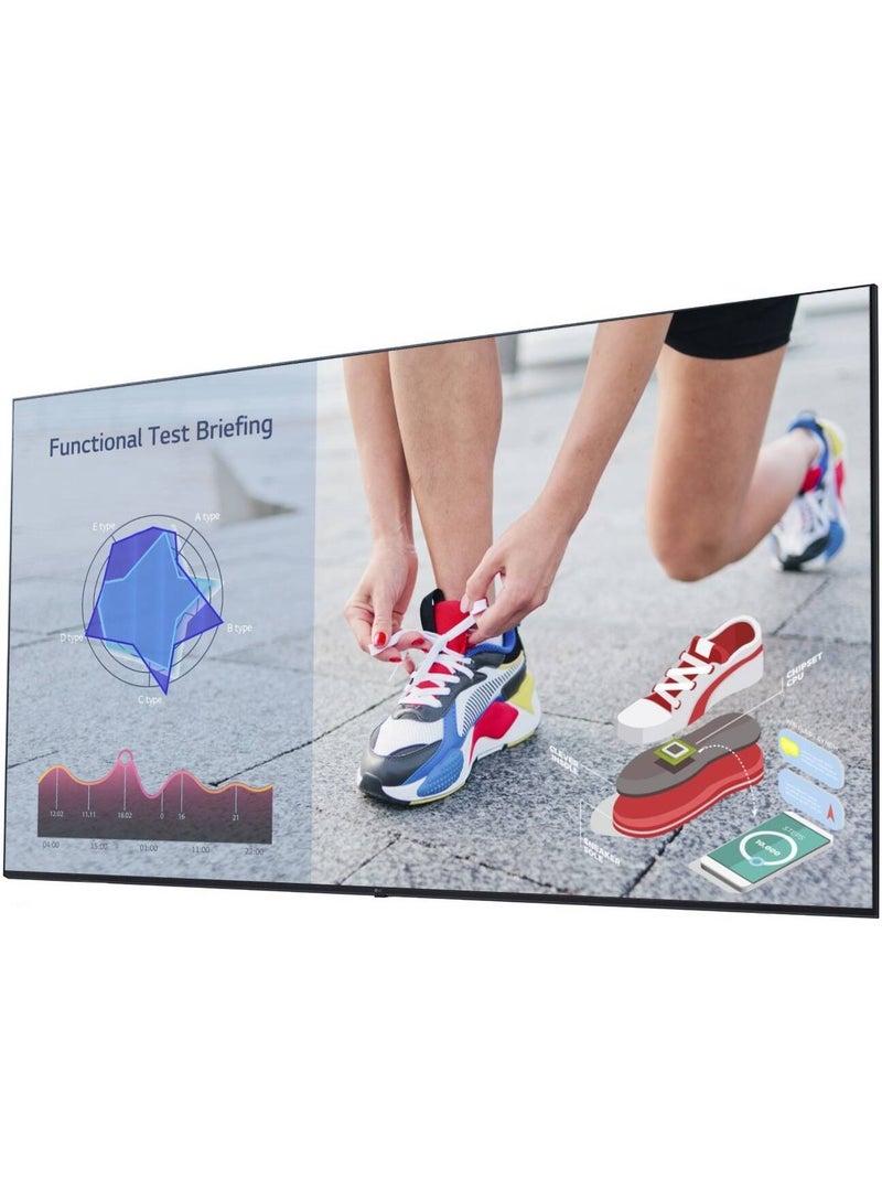LG 86UL3J 86" 4K UHD Digital Signage, ADS Panel, webOS 6.0, 10-Bit 1.07B Colors, 8ms, Built-In Speakers, Mount Included, HDMI/USB/LAN, Black Black - Image 2