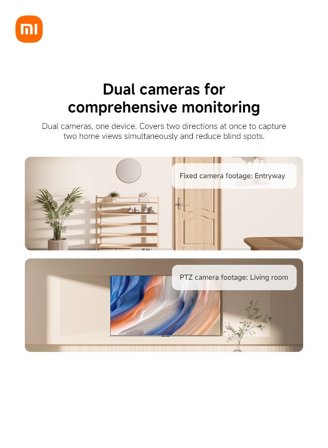 Xiaomi Smart Camera C500 Dual | Dual camera AI detection | Dual 4MP lens for ultra-HD | WiFi 6 | White - Image 1