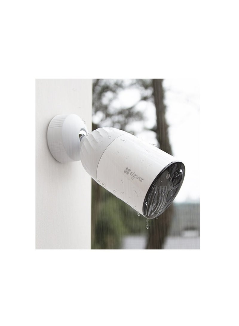 إيزفيز BC1-B2 4MP + BC1 2MP Camera Bundle – Wireless, Battery Powered, Pan/Tilt, Color Night Vision, White  - Image 4