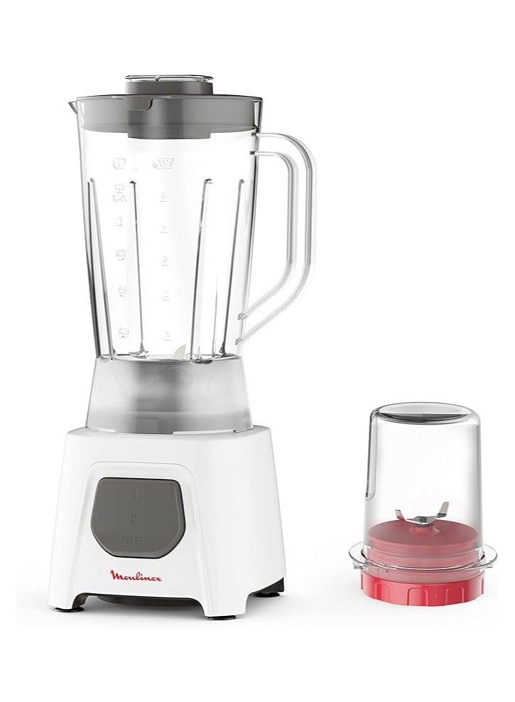 مولينكس Moulinex Blendeo Blender With Grinder 1.5 L 450 W LM2B2126 white  - Image 1
