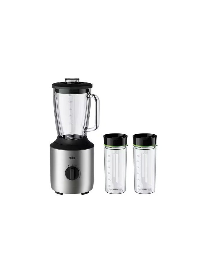 BRAUN Power Blend 3 Jug blender JB 3272 SI 1.5 L 800 W jb3272SI silver  - Image 1