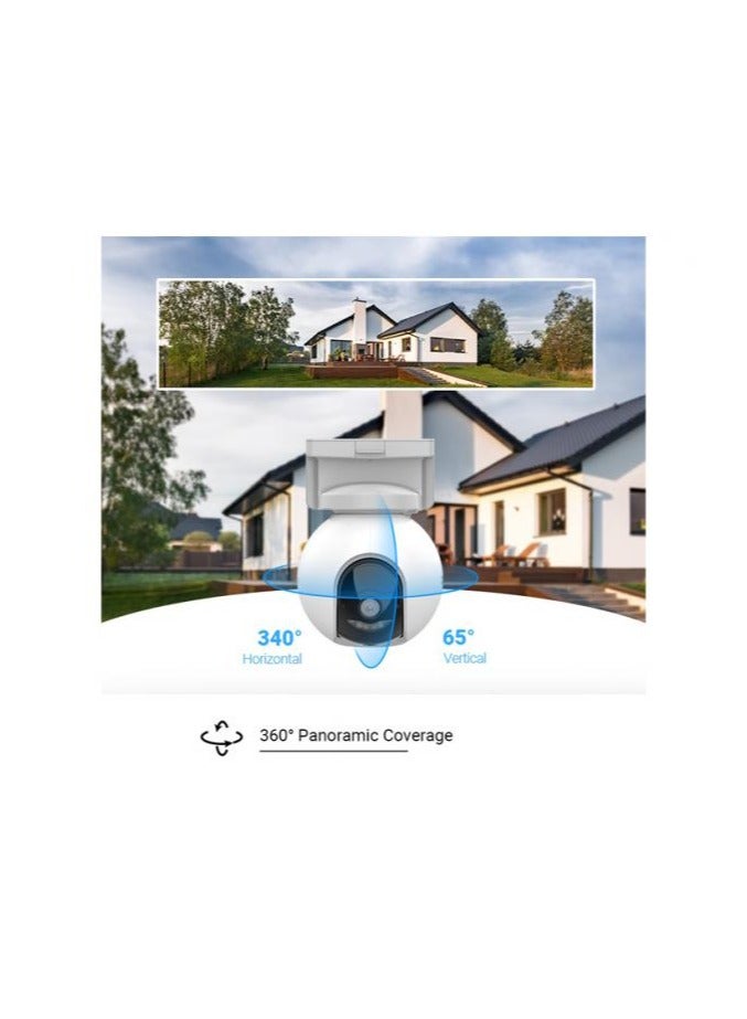 إيزفيز HB8 Kit 2K+ Wireless Outdoor Wi-Fi Surveillance Camera, Solar, Built-in Storage 32GB eMMC, Intelligent Tracking, Human Detection, Color Night Vision, Two-Way Audio  - Image 2
