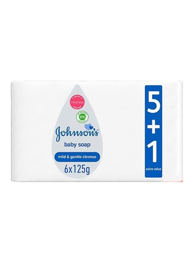جونسون صابون الأطفال، عبوة من 6، 125 جرام