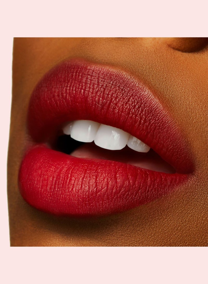 MAC Powder Kiss Lipstick - You're Buggin Lady Cherry Red - Image 5