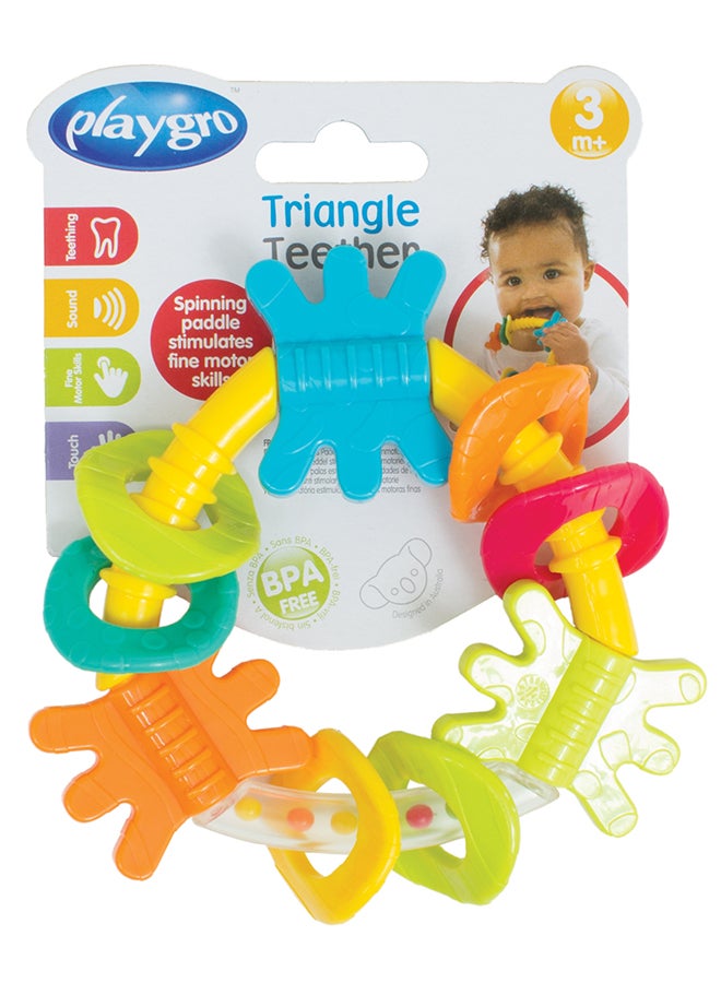 بلاي غرو خلاخيل مثلثية بتصميم جديد - لعبة مثيرة للأطفال لتطوير المهارات واللعب الحسي، 0+ أشهر - Image 1