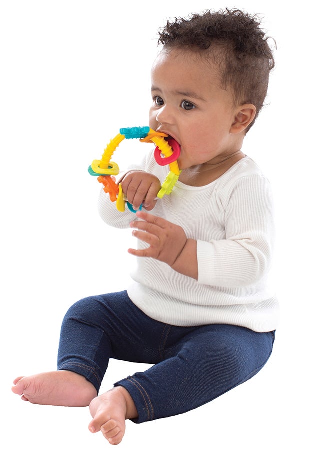 بلاي غرو خلاخيل مثلثية بتصميم جديد - لعبة مثيرة للأطفال لتطوير المهارات واللعب الحسي، 0+ أشهر - Image 4