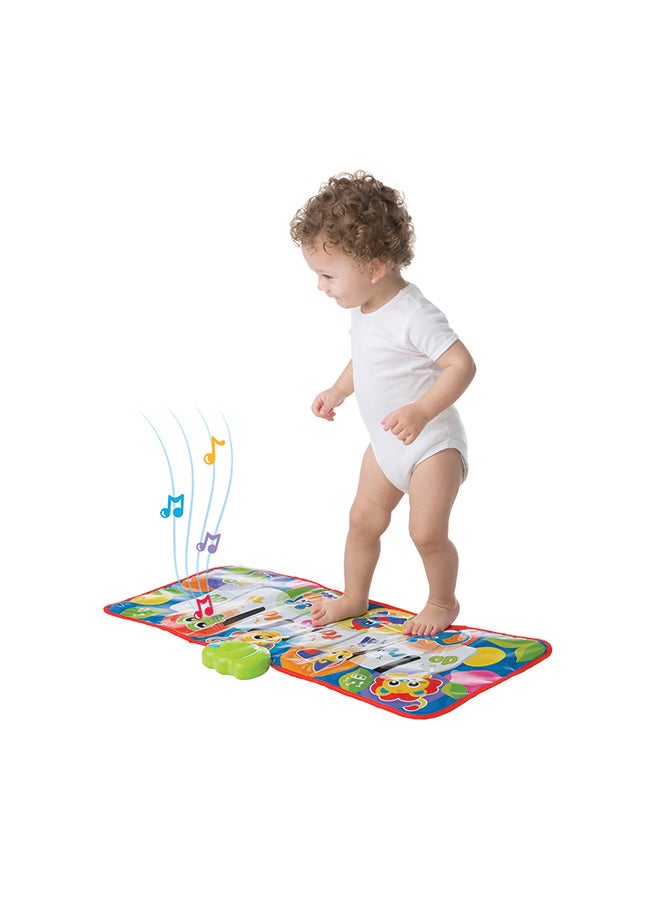 playgro Jumbo Jungle Musical Piano Mat – Engaging Baby Toy For Development And Sensory Play, 6+ Months 79x35cm - Image 2