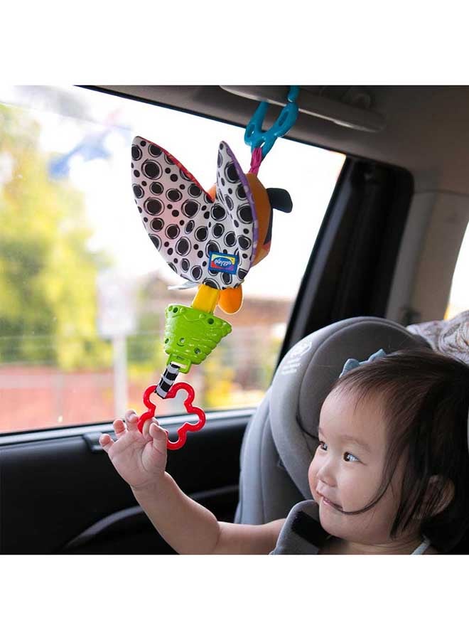 playgro Musical Pullstring Tiger - Interactive Infant Toy for Strollers & Cribs - 4 Melodies, Easy Clip-Ons for Prams, Strollers, Car Seats, Diaper Bags, For Babies Aged 0-24 Months, Multicolor  - Image 4