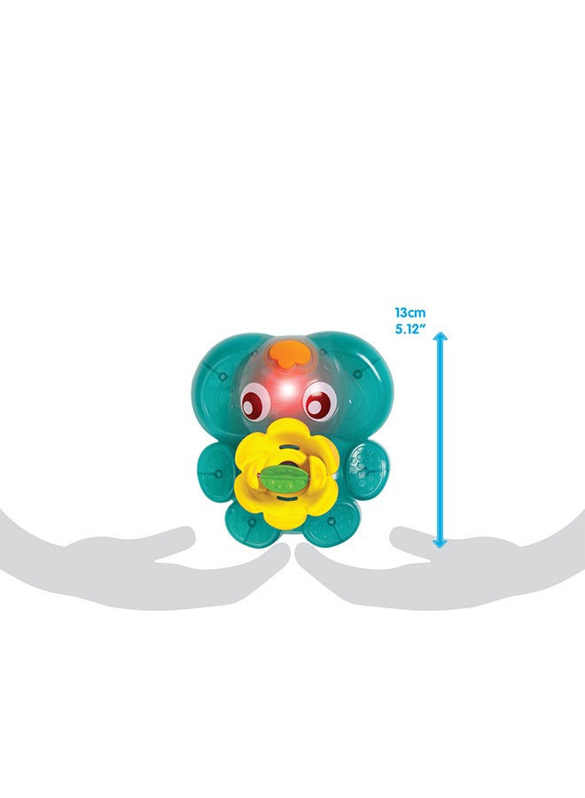 playgro Light up and Squirty Bath Fountain, Interactive Elephant Bath Toy with LED Light and Water Spray - Enhances Coordination, With Interchangeable Cups, For Infants and Toddlers, Multicolor  - Image 5