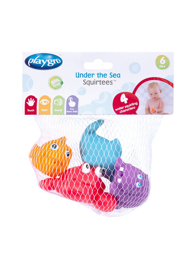 بلاي غرو Under The Sea Squirtees - Refreshed Bath Toys, Fill & Squirt Sea Characters for Water Play, From 6 Months, Unisex, Aquatic Colors  - Image 1