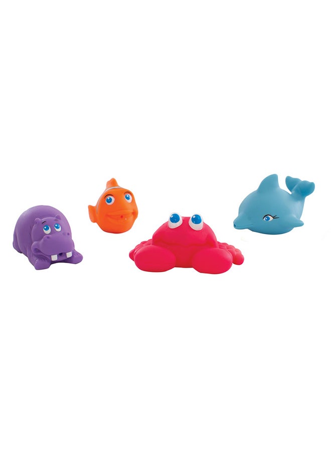 بلاي غرو Under The Sea Squirtees - Refreshed Bath Toys, Fill & Squirt Sea Characters for Water Play, From 6 Months, Unisex, Aquatic Colors  - Image 3