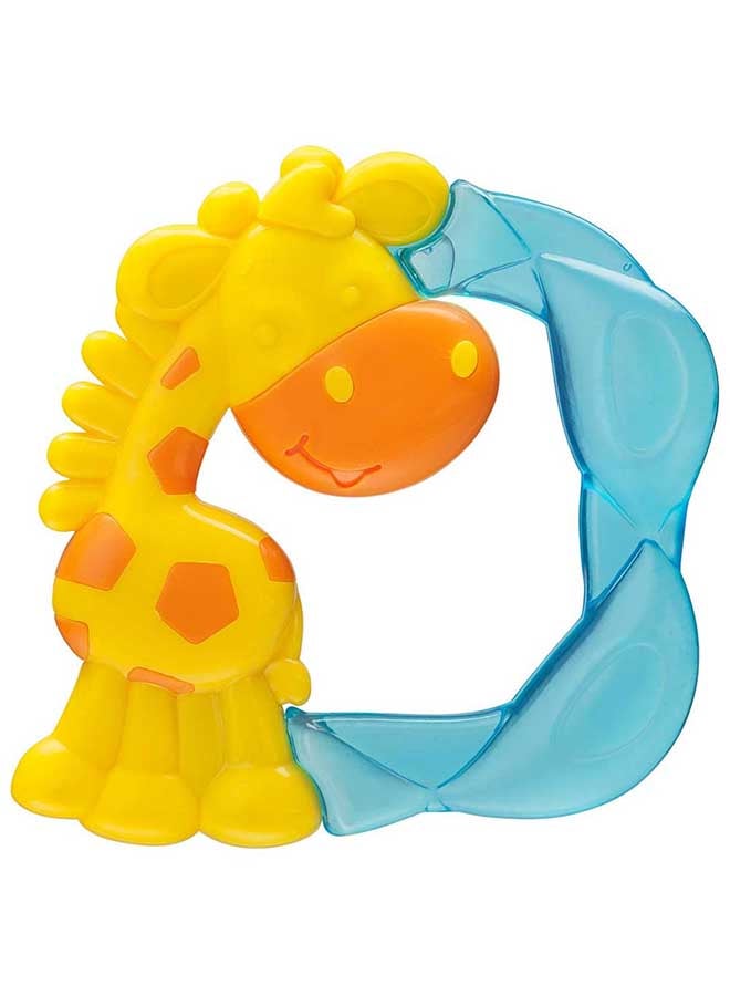 playgro Jerry Giraffe Water Teether & Shaker Set, Rattle Function, Textured Chew Rings, Auditory Fun, From 3 Months, Unisex, Bright Colors  - Image 2