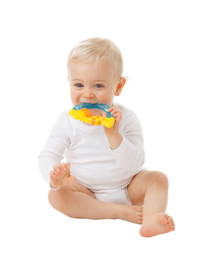 playgro Jerry Giraffe Water Teether & Shaker Set, Rattle Function, Textured Chew Rings, Auditory Fun, From 3 Months, Unisex, Bright Colors - Image 2