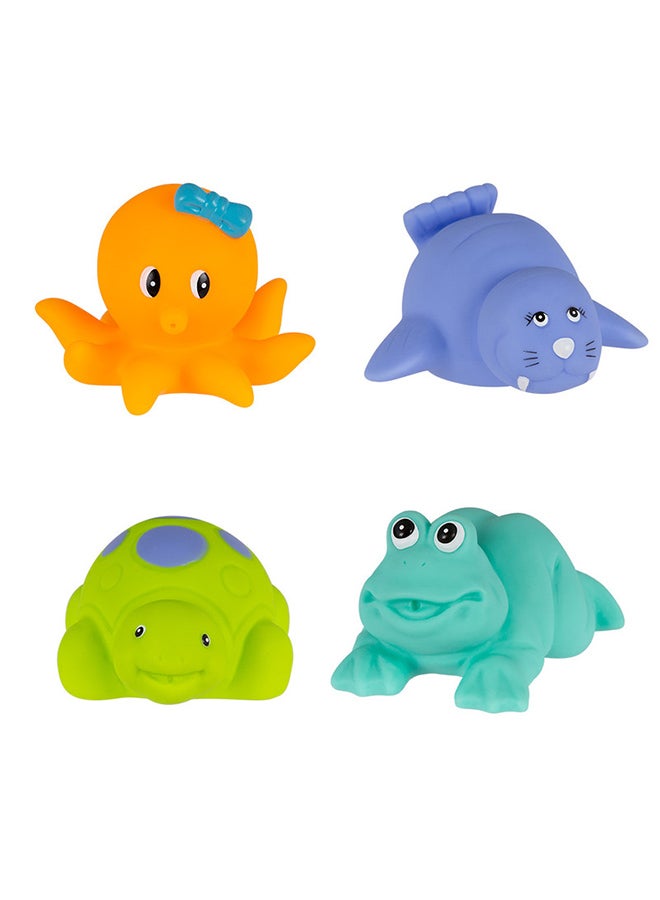 playgro Bath Fun Gift Pack - Recolour, Bath Time Adventure Set - With Mesh Storage Bag, Colorful Stacking Cups, Waterproof Book, Squirty Toys & Classic Duckie for Sensory Play - Multicolor  - Image 4