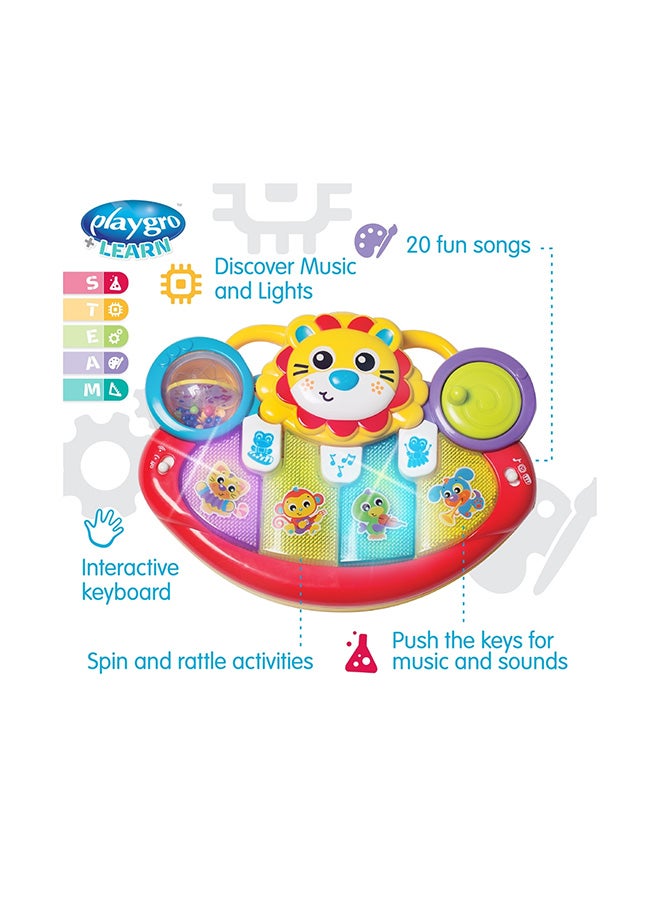 بلاي غرو Lion Activity Kick Toy – Engaging Baby Toy For Development And Sensory Play, 6 to 36+ Months 25cm - Image 5